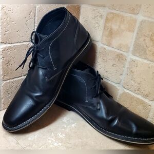 Steve Madden Men's Black Leather Chukka Boots Size 17
